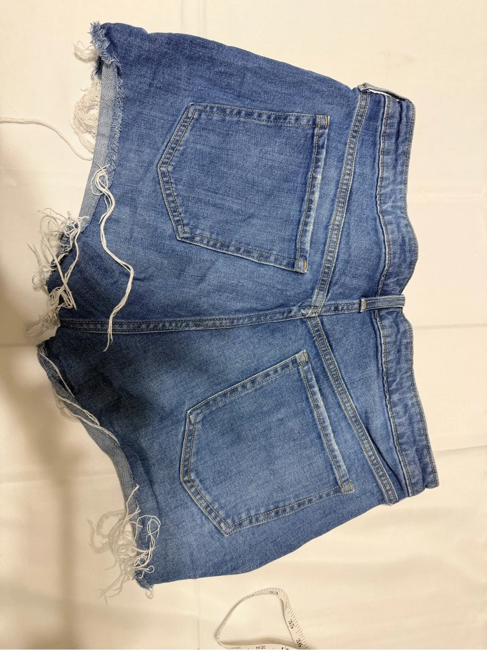 Women's Distressed Denim Cutoff Shorts - Blue Old Navy